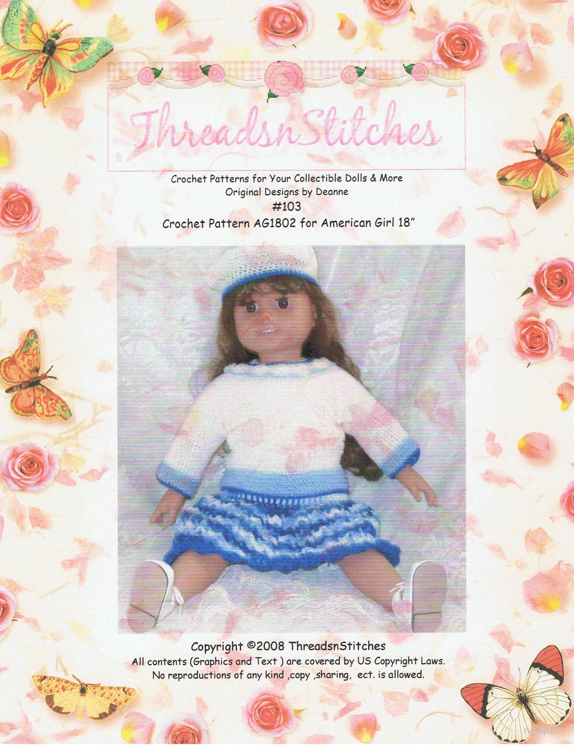 30 American Girl Crochet Patterns for Dresses, Accessories, and Giftable Doll Looks 9 Skirt, Sweater, and Hat Set
