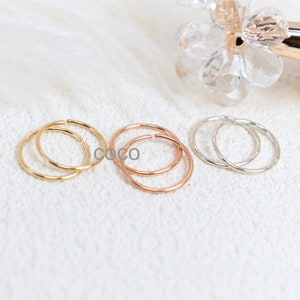 2 Toe Rings Set - 14k Gold Toe Ring Set - Silver Toe Ring Set -Adjustable Gold Filled Toe Ring - Minimalist Jewelry - Toe Ring or women image 2