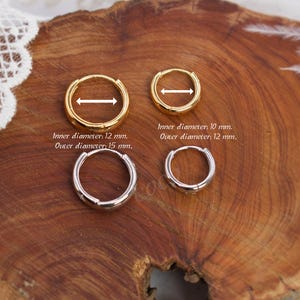 Star Diamond Huggie Earrings - Small Hoop Earrings - Minimalist Earrings - Gold Hoop Earrings - Tiny Huggie Earrings - Dainty huggie hoops image 3