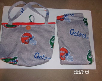 Florida Gators Receiving Blanket and Matching Tote Bag (Diaper Bag)