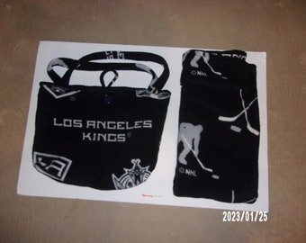 Los Angeles Kings Receiving Blanket and Matching Tote Bag (Diaper Bag)
