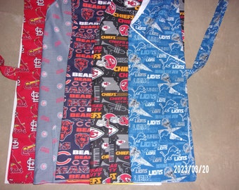 Barbeque Aprons (Chicago Bears, Kansas City Chiefs, Detroit Lions, Chicago Cubs Mini Print, St. Louis Cardinals, or Cleveland Indians)