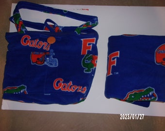 Florida Gators Receiving Blanket and Matching Tote Bag (Diaper Bag)