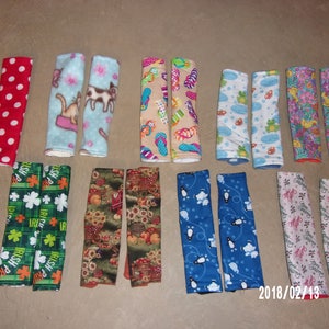 Pair Seat Belt Protectors (Polka Dots, Cats, Flip Flops, Turtles, Duck and Flowers, Irish Pride, Autumn, Polar Bears, or Merry Christmas)