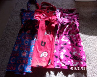 Spa Wrap (Beach Coverup) and Matching Tote Bag (University of Utah UTES, Chicago Cubs or Cheerleading))