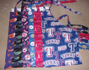 Barbeque Apron (New York Mets, Tampa Bay Devil Rays, Boston Red Sox Navy, Los Angeles Dodgers,Los Angeles Angels, Texas Rangers, NY Yankees)