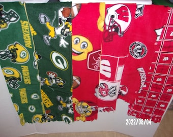 Scarfs Green Bay Packers, Wisconsin Badgers, Or Pittsburgh Steelers Patterns