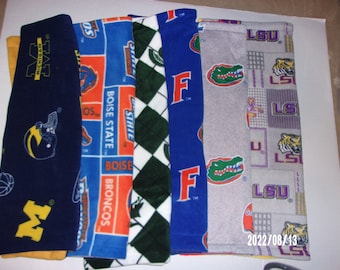 Receiving Blankets (Michigan Wolverines or State, Boise State, Alabama, New Jersey Nets, Arizona Cardinals, Kansas City Chiefs)