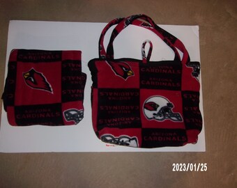 Arizona Cardinals Receiving Blanket and Matching Tote Bag (Diaper Bag)