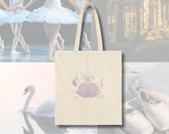 Bolsa de lona para llevar El lago de los cisnes