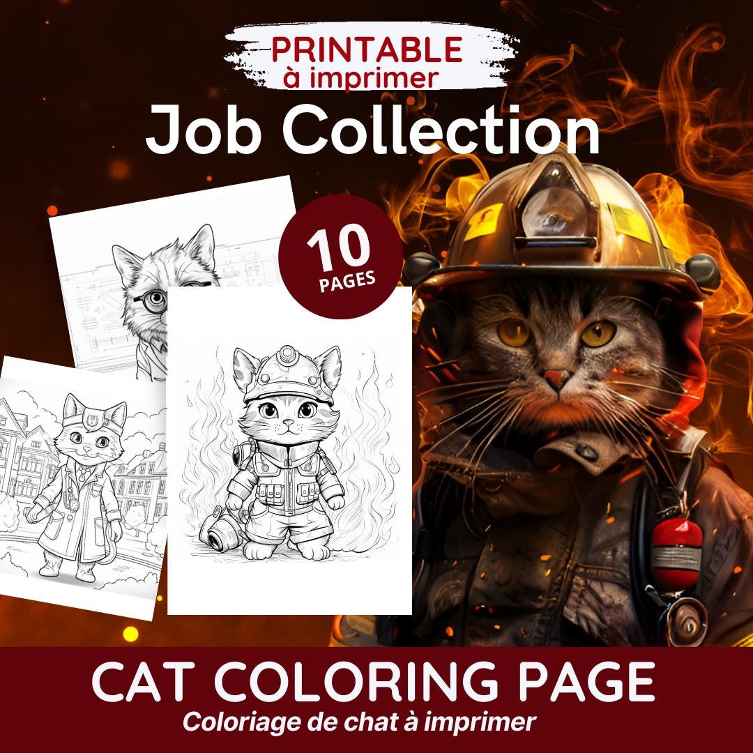 CAREERS Coloring Pages : Relaxing Coloring, Profession Coloring, Job ...