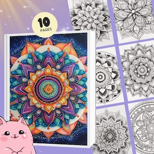 MANDALA Coloring page : Relaxing coloring, mandala drawing, mandala shapes, printable coloring pages for children, adult coloring pages