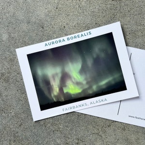 Cartolina Aurora Boreale (fotografata a Fairbanks, AK)