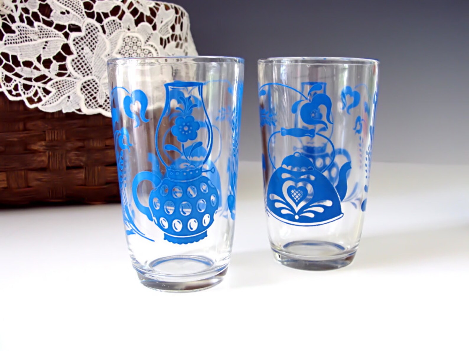 Swanky Swig / Drinking Glasses / Juice Glass / Glass Tumblers / Vintage ...