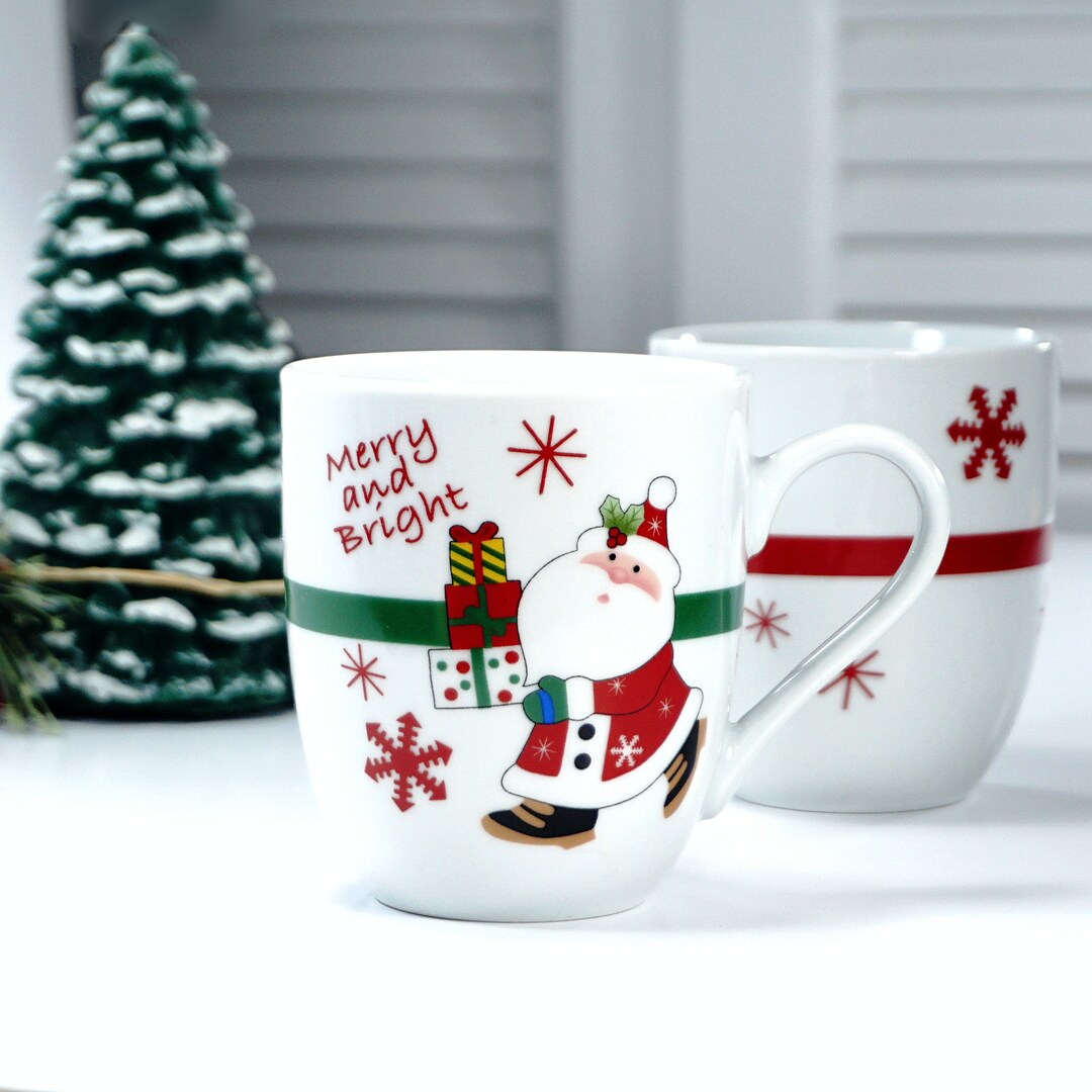 Retired! Fitz & Floyd - Set of Four - ST NICHOLAS / Santa 4 1/8