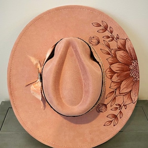 Womens Rancher Hats Dusty Pink - Etsy display picture 1