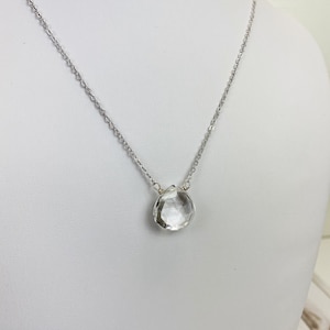Clear quartz crystal necklace,crystal necklace,layering necklace,boho necklace,boho crystal necklace,clear quartz necklace, quartz pendant