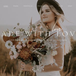 Solene WordPress Theme | Feminine WordPress Theme | + Lifetime Elementor Pro | Photography Theme | Themes Photography Wedding and Portfelio