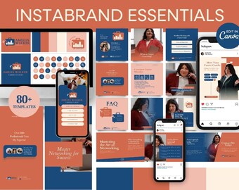 Career Coach Branding Kit: Logo, Instagram Templates, Business Cards