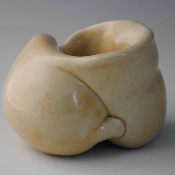 Stoneware Cup, Double-walled, Sculptural
