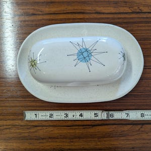 Franciscan Starburst Covered Butter Dish