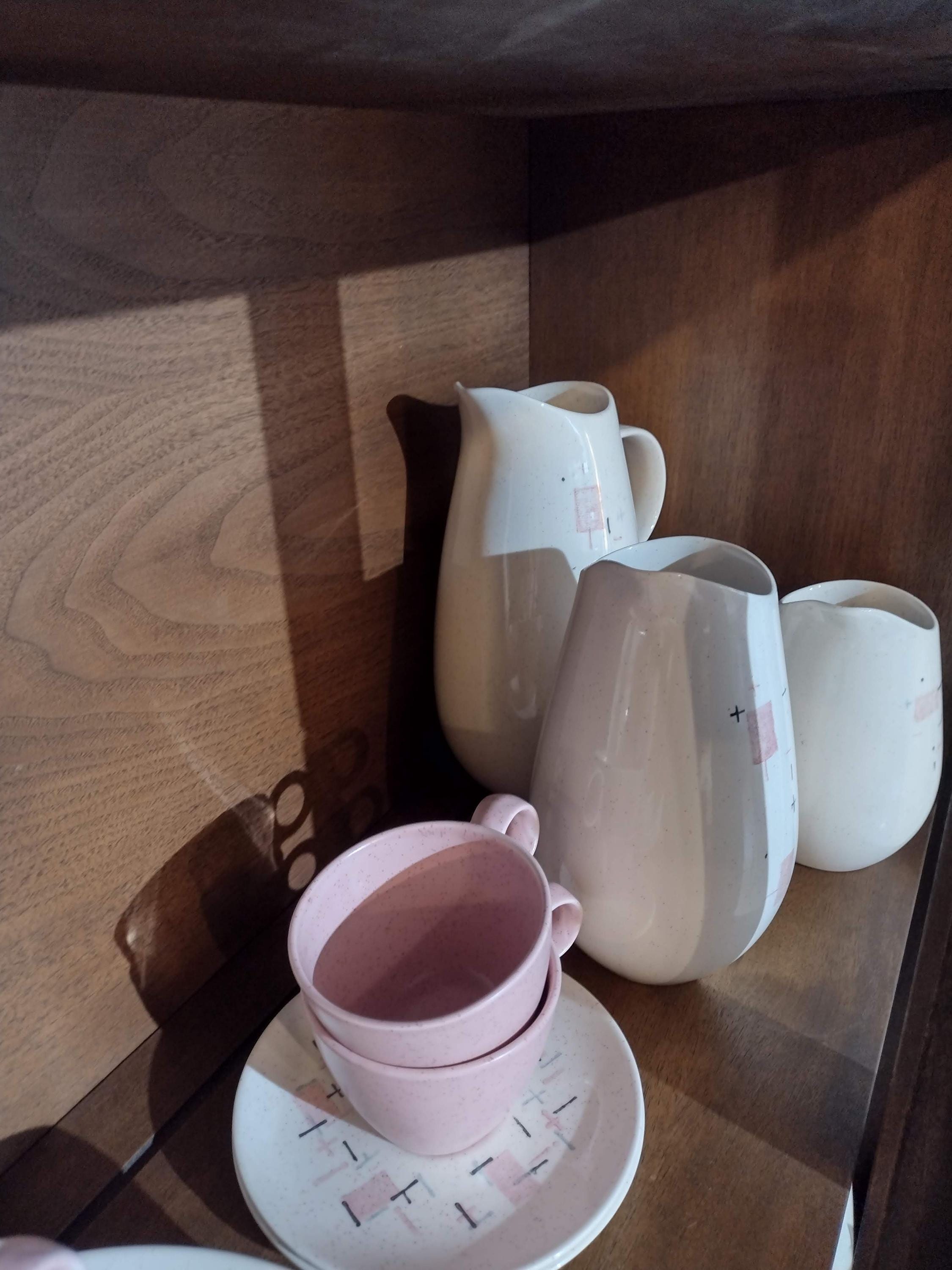 Mid Century Modern Vernonware Tickled Pink Dinner Set for 6 - Etsy