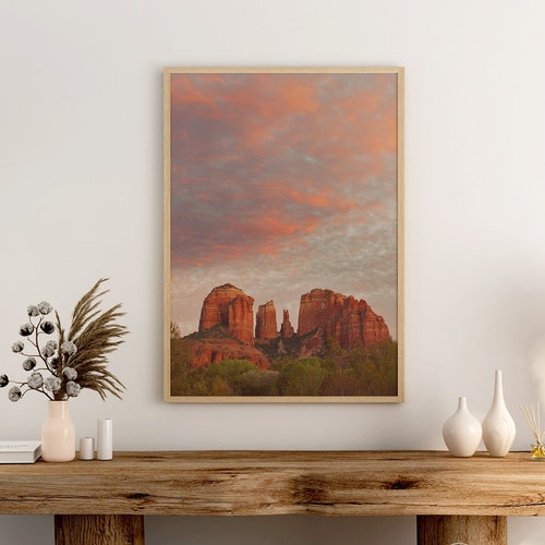 Cathedral Rock Sunset Sedona Arizona Landscape Photo Print - Etsy