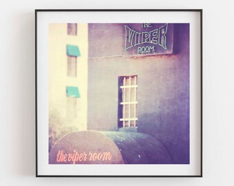 Viper Room Photograph, Hollywood Wall Art, Sunset Strip Photo, Los Angeles Print, Music Lovers Gift