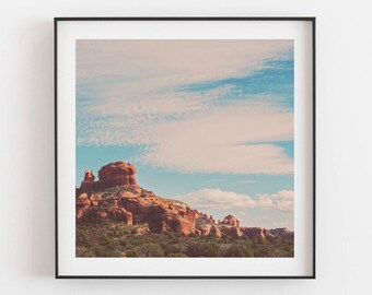 Sedona Red Rocks Photography, Arizona Desert Landscape Print