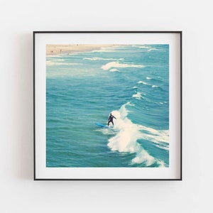 California Surfer Photography, Hermosa Beach Wall Art, Dorm Decor, Gift for Him, Fathers Day image 1