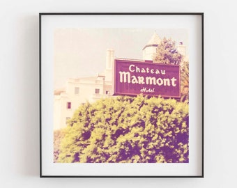 Chateau Marmont Photograph, Hollywood Print, Los Angeles Artwork, Teen Girls Room Wall Art, Gift for Her