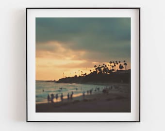 Laguna Beach Print, California Photography, Girls Room Decor, Seaside Photo, Coastal, Sunset Picture, Bedroom Wall Art