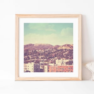 Hollywood Sign Print, Los Angeles Photograph, Landscape Art, Movie Lovers Gift, Teenager Room, Housewarming
