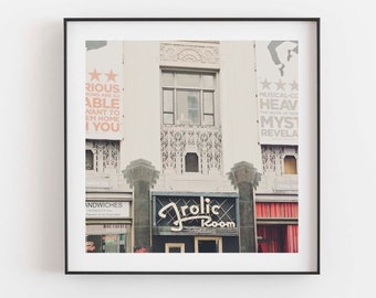 Hollywood Wall Art, Frolic Room Photo, Los Angeles Print, Bukowski Fans, Office Gift, For Him