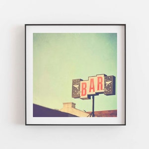Bar Decor, Kitchen Print, Myan Soffia, Retro photo, Vintage Sign, Cocktails, Bartender Art, Gift for Newlyweds, Midcentury Modern