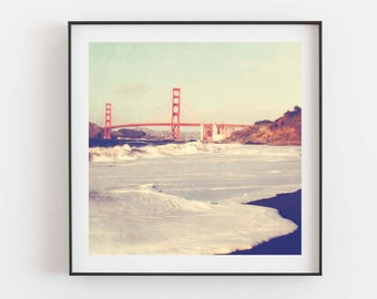 Golden Gate Bridge Photo, San Francisco Wall Art, California Home Decor, Girls Room, Office Gift