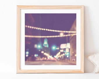 Downtown Los Angeles Photo, DTLA Print, Purple Nursery Decor, Teen Girls Room Art, Newlywed Gift