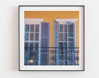 NOLA Print, New Orleans Photography, French Quarter Print, Architecture Photo, Dreamy New Orleans, Yellow House, Teenage Girls Room Decor