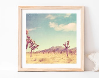Joshua Tree Print, Southwest Decor, Desert Photo, Wedding Gift, Girls Room Wall Art, Dorm Poster, Palm Springs
