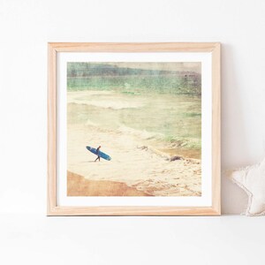 Surfer Photo, Boys Room Decor, Beach Wall Art, Ocean Photography, Seaside Print, Baby Nursery Artwork image 4