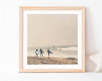 Surfer Print, Beach Wall Art, Boys Room Decor, For Him, Dads Gift, Dorm Poster, Seaside Photo, Myan Soffia