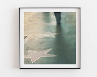 Hollywood Wall Art, Walk of Fame Photo, Los Angeles Print, Office Decor, For Him, Boys Room, Urban Photography, Stars