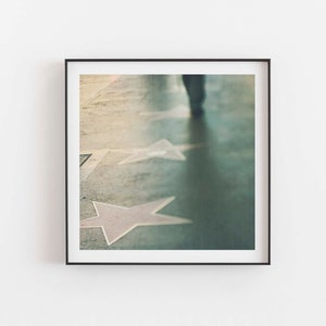 Hollywood Wall Art, Walk of Fame Photo, Los Angeles Print, Office Decor, For Him, Boys Room, Urban Photography, Stars image 1