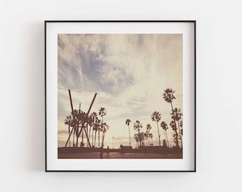 Venice Beach Photo Print, Palm Trees, Los Angeles Wall Art