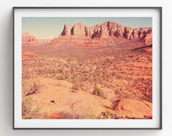 Sedona Print, Arizona Photography, Desert Wall Art, Southwest Decor, Wedding Gift, For Him, Landscape Photo
