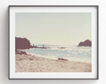 Big Sur Print, Beach Photography, Boys Room Wall Art, Seaside Decor, California Photo, Bokeh, Coastal, Wedding Gift