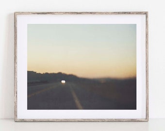 Abstract Art Print, Landscape Photo, Sunset, California Photography, Loft Wall Art, Winter Decor, Wedding Gift