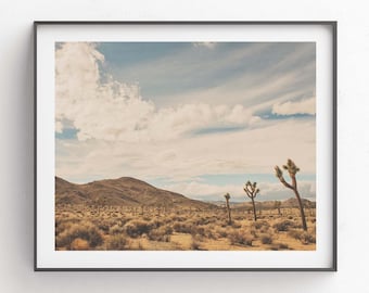 Joshua Tree Photograph, Desert Print, California Art Print, Landscape Photography, Boho Wall Decor, Southwest Photo