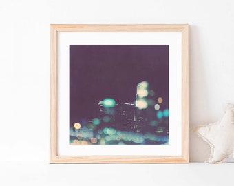 Los Angeles, Downtown LA Photo, Skyline Wall Art, Urban Photography, Office Decor, For Him, Boyfriend Gift