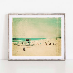 Hermosa Beach Art, Lifeguard Stand Photograph, California Photography, Green Nursery Decor, Wedding Gift, Housewarming, Boys Room